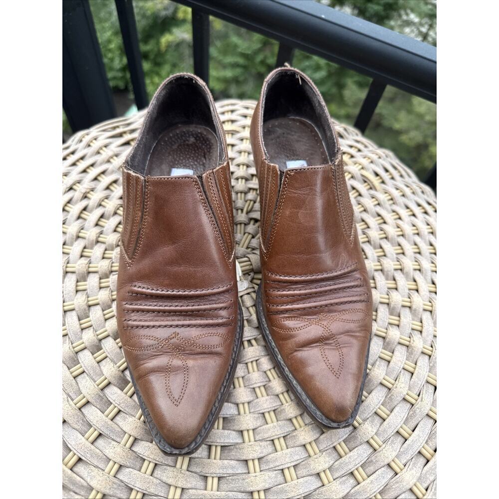 Vintage Guess by Georges Marciano Women’s Size 5.5 Brown Leather Ankle Booties